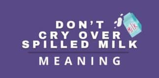 Featured image for don't cry over spilled milk article.