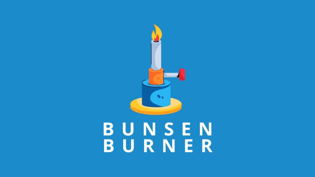Photo of a bunsen burner for Capitalize My Title's lab equipment names