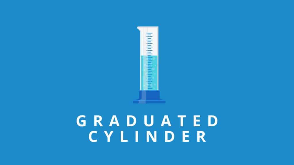 Photo of a graduated cylinder