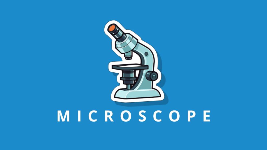 Photo of a microscope for Capitalize My Title's lab equipment names