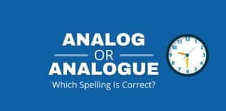 Analog or analogue featured image.