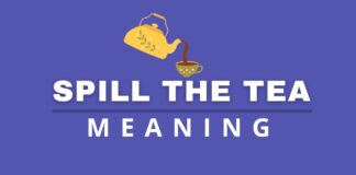 Spill the tea meaning featured image from Capitalize My Title.