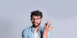 Puzzled Man Gesturing With One Hand Person With Puzzled Face