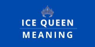 Featured image with ice queen meaning text