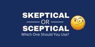 Featured image with skeptical or sceptical text.