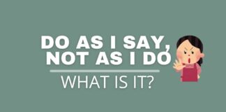 Featured image with do as I say, not as I do text