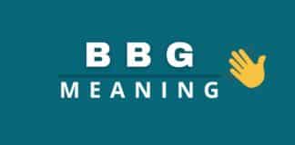 Featured image with BBG meaning text