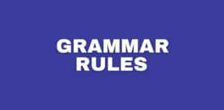 Featured image with grammar rules text