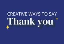 Featured image with creative ways to say thank you
