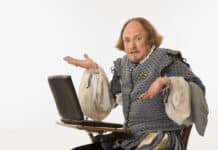 Shakespeare At A Laptop