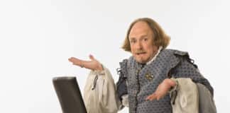 Shakespeare At A Laptop