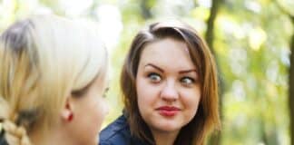 Young Girl Raised Eyebrows