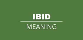 Featured image with ibid meaning text