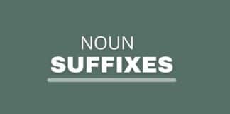 Featured image with noun suffixes text.