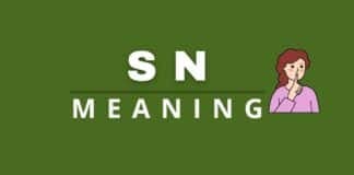 Featured image with SN meaning text