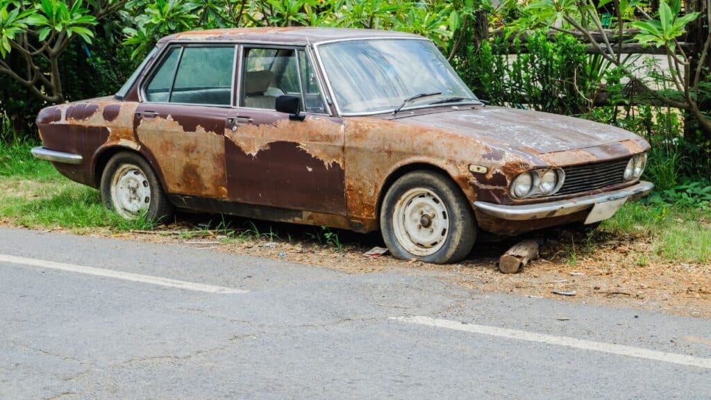 Photo of an old car