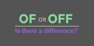 Featured image with of or off text