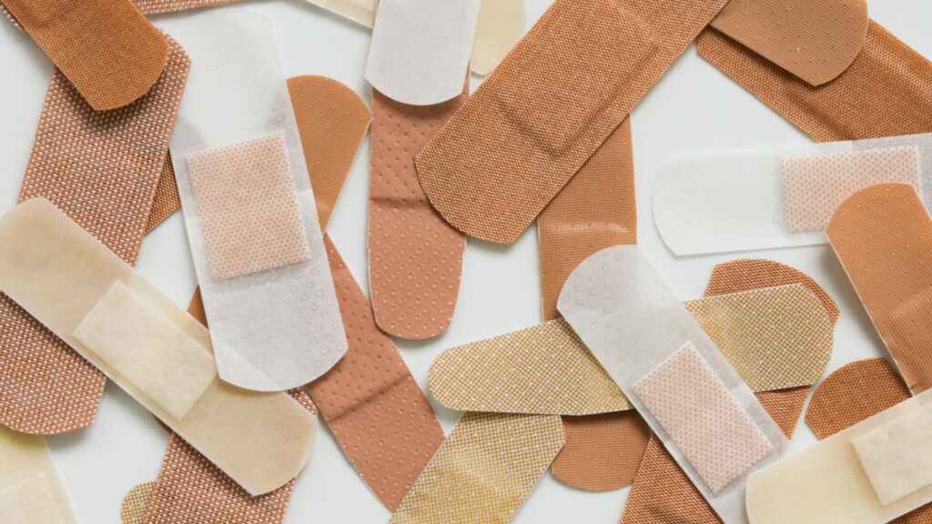 Photo of several band-aid