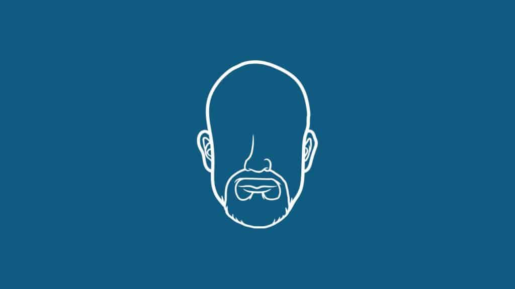 Photo showing what a circle beard looks like