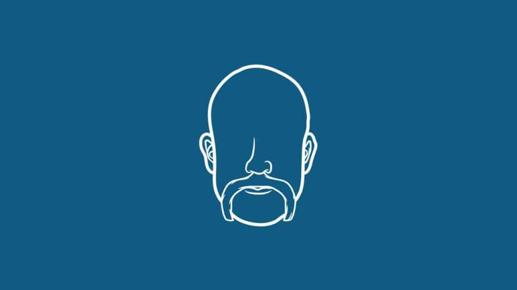 Photo showing what a horseshoe mustache looks like