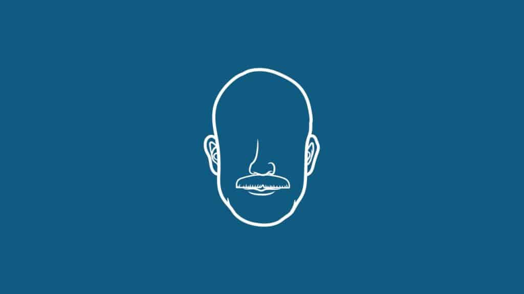 Photo showing what a painter's brush beard looks like