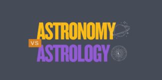 Featured image with astronomy vs astrology text.