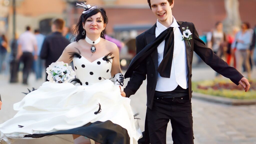 Photo of an anti-bride wedding