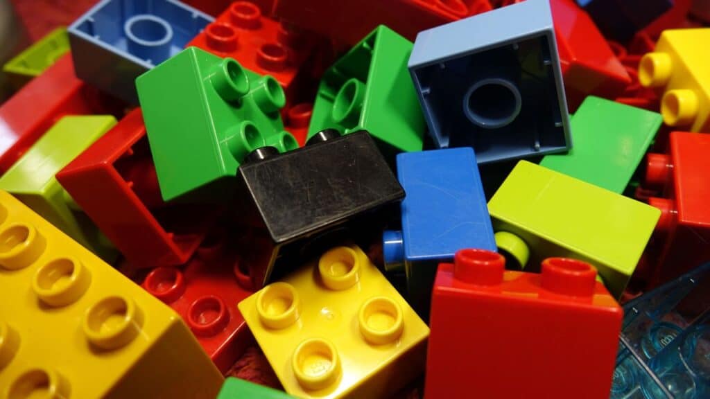 Photo of Lego pieces