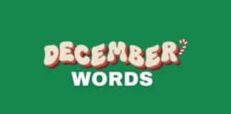 Featured image for words related to December