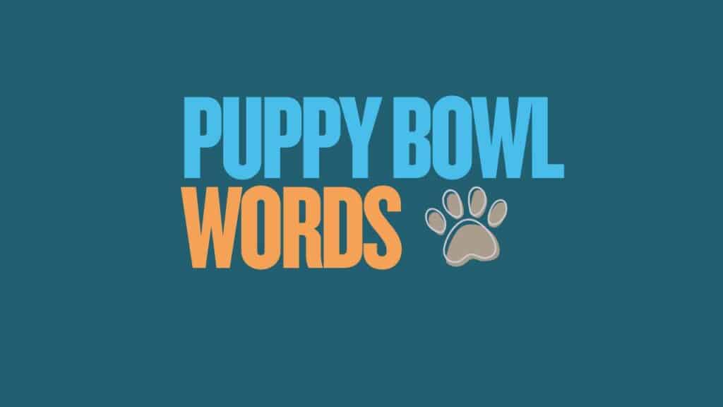 Featured image for puppy bowl words