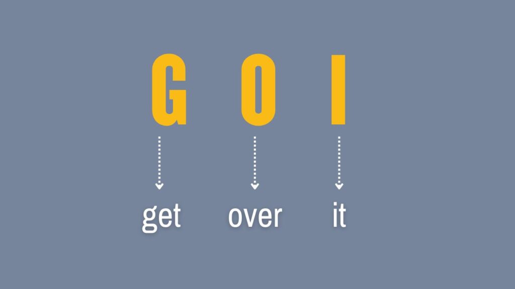 Photo showing what GOI means.