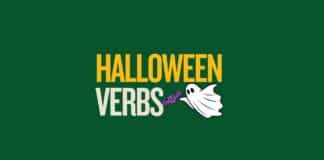 Featured image for Capitalize My Title's list of Halloween verbs.