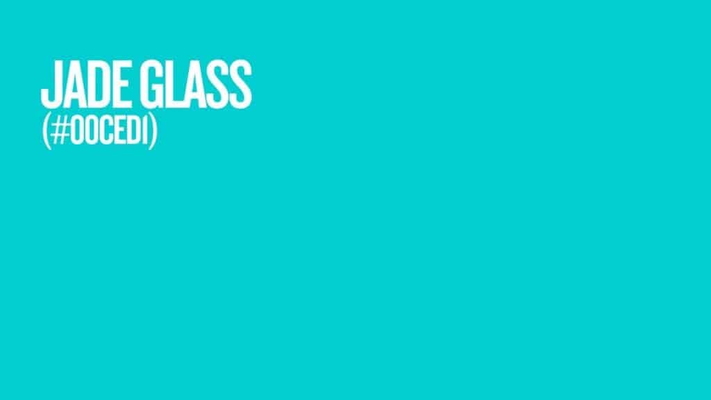 Photo showing the color of jade glass #00CED1