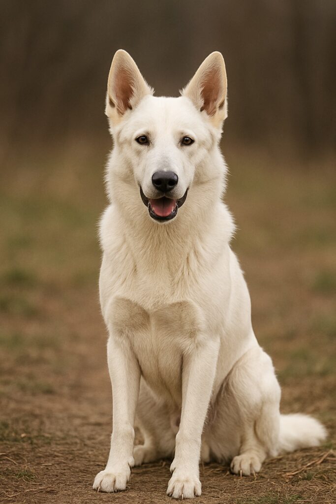 Photo of a White Shepherd dog