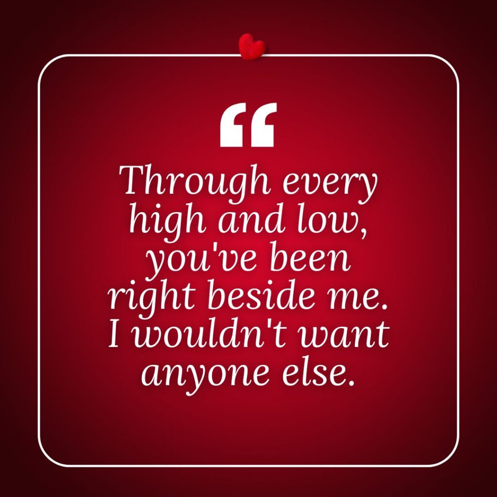 Photo showing a 10th anniversary quote for husband