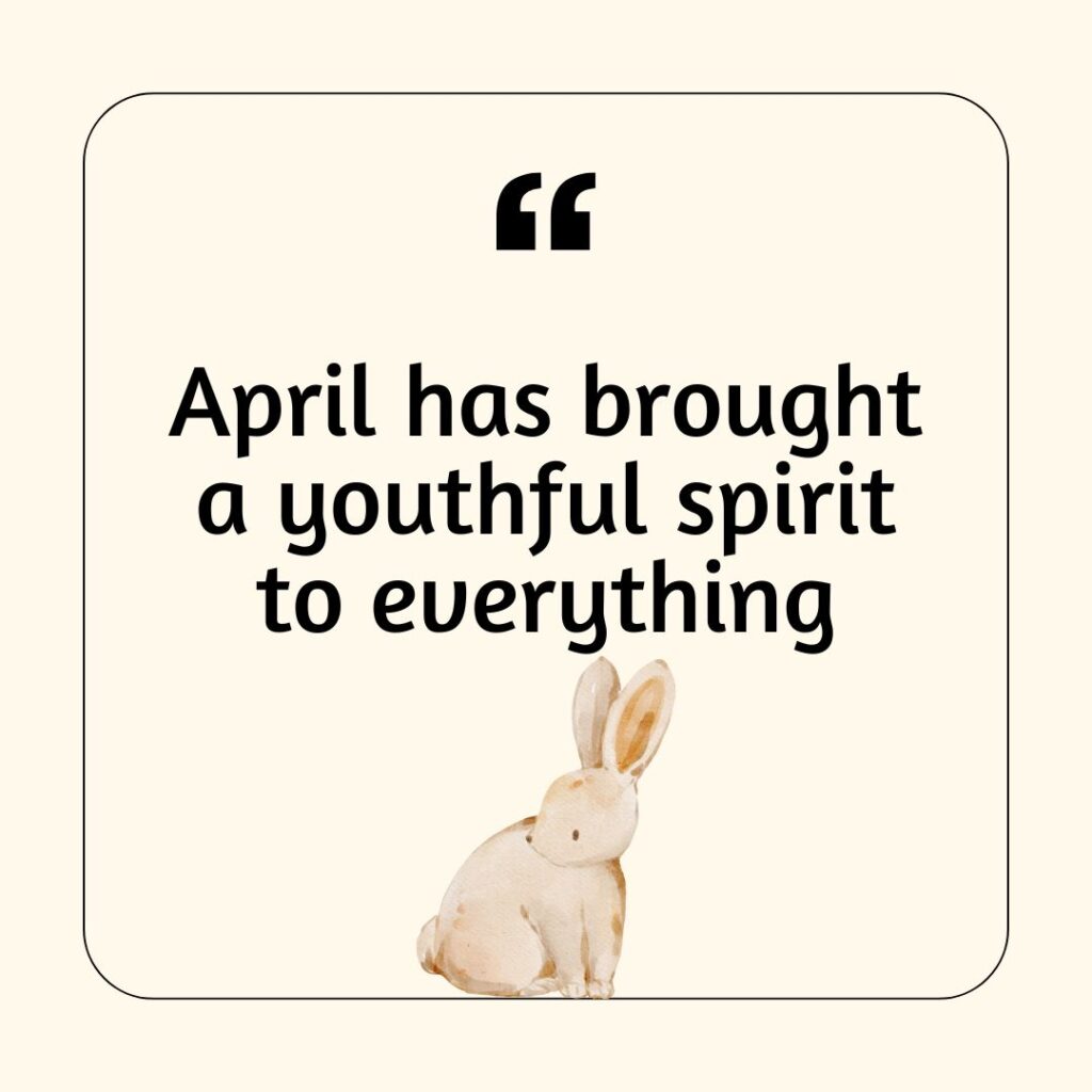 Photo showing a poetic Spring saying
