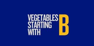 Featured image with vegetables that start with B text.