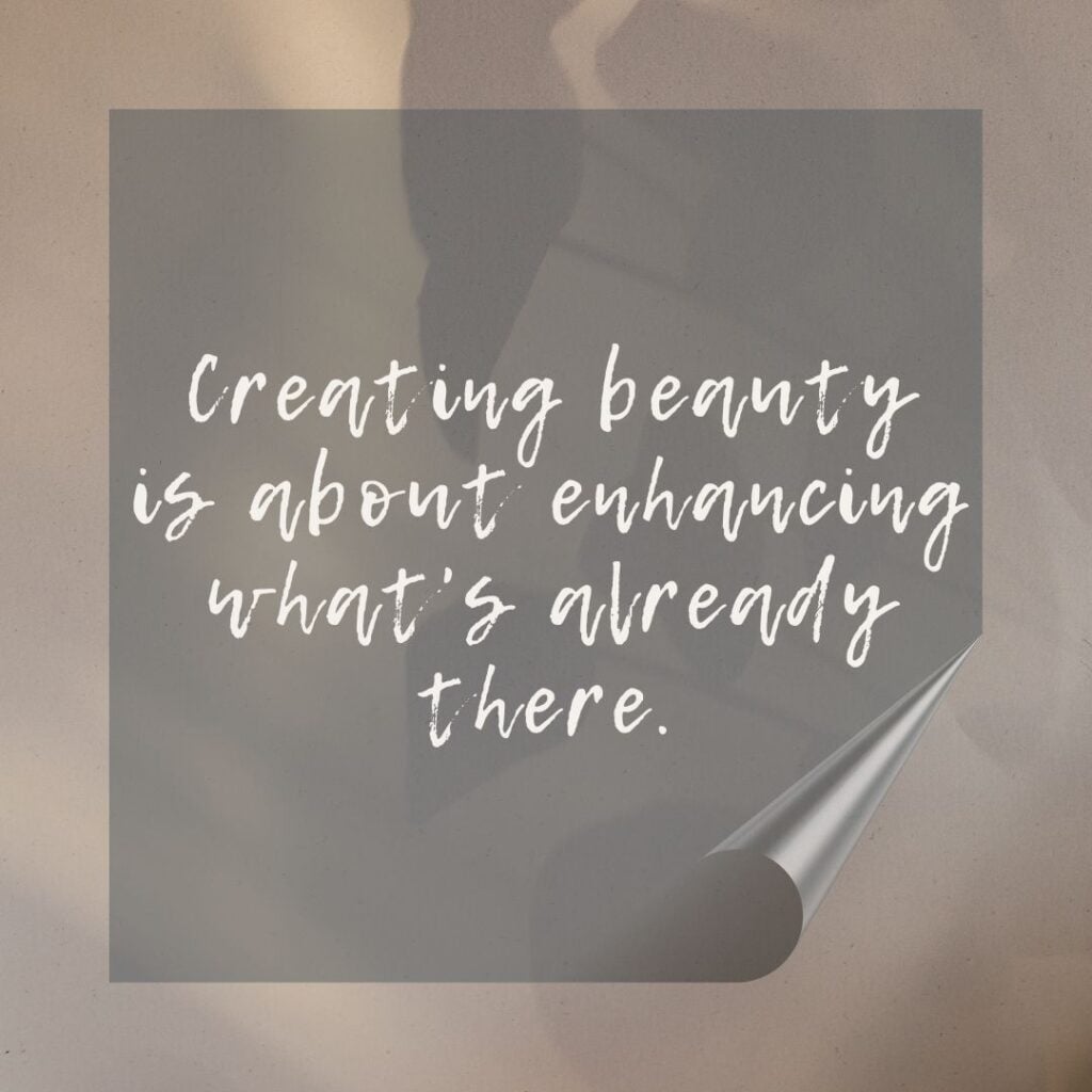 Photo showing an inspirational quote about cosmetology