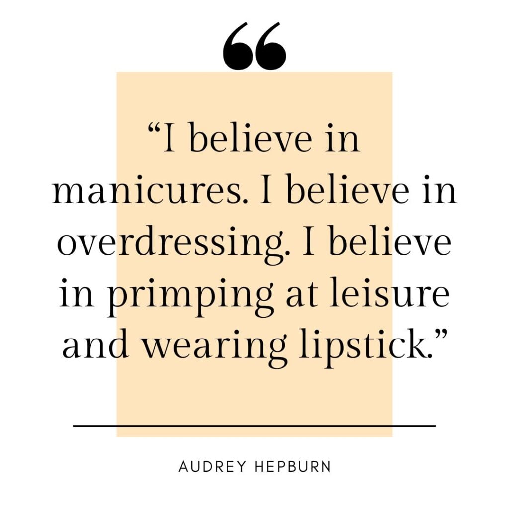 Photo showing a famous quote about cosmetology