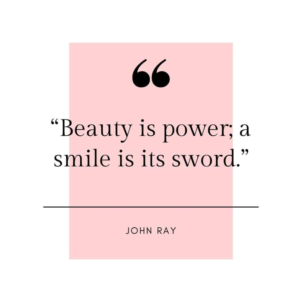 Photo showing a famous quote about cosmetology