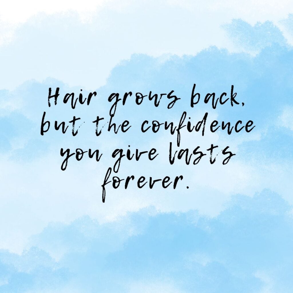 Photo showing an inspiration quote for hairstylists