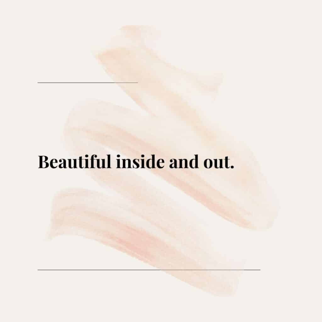 Photo showing a short but inspiration quote about cosmetology