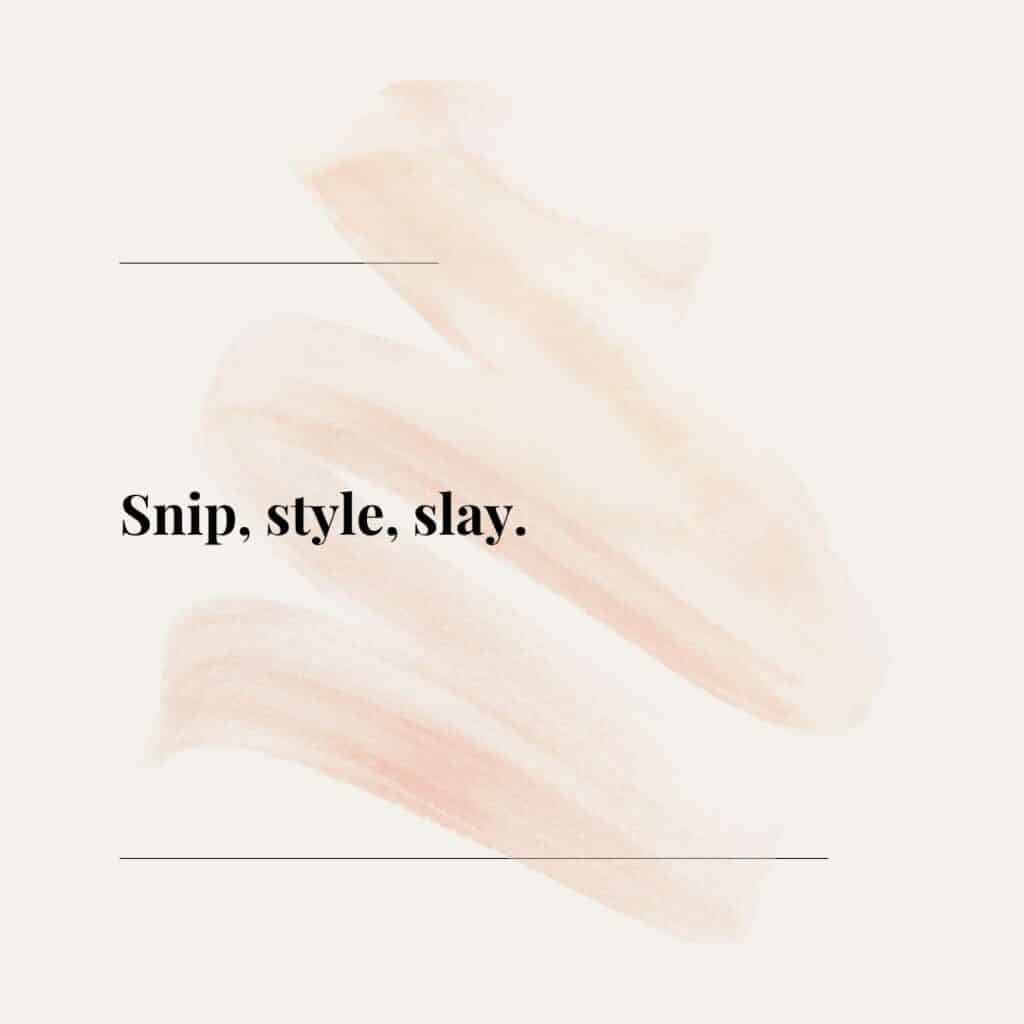 Photo showing a short quote about cosmetology