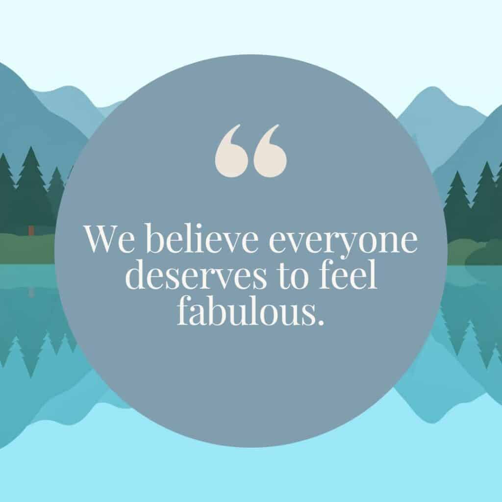 Photo showing a welcoming cosmetology quote